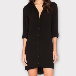 Splendid Women’s Dress XS Collared Button Shirt Dress High Low Hem Casual
